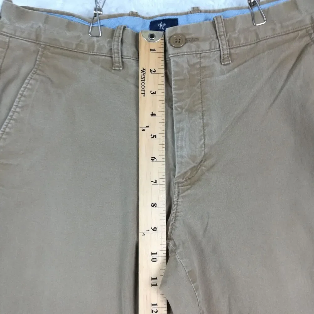 J. Crew Mens Pants Sutton‎ Chino Flex Straight Fit Brown Tan Stretch 31x32